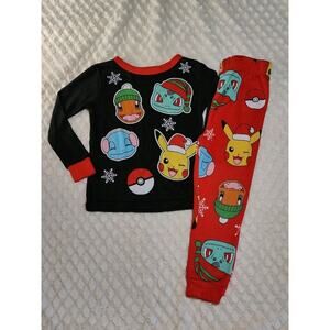 Pokemon Pajamas Set Kids Size 4 Pikachu, Charmander, Squirtle, and Bulbasaur